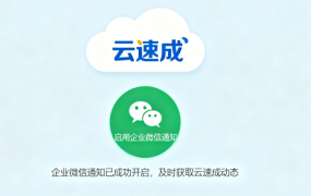 云速成网络有限公司关于启用企业微信的公告