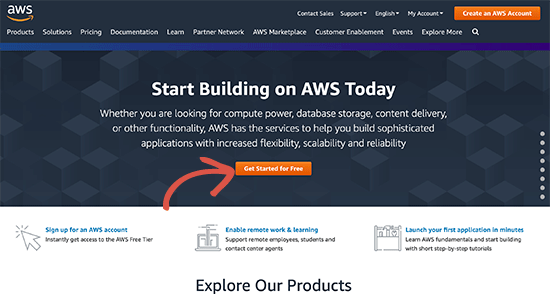 AWS signup